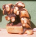 Netsuke of puppet on goban in the Pitt Rivers